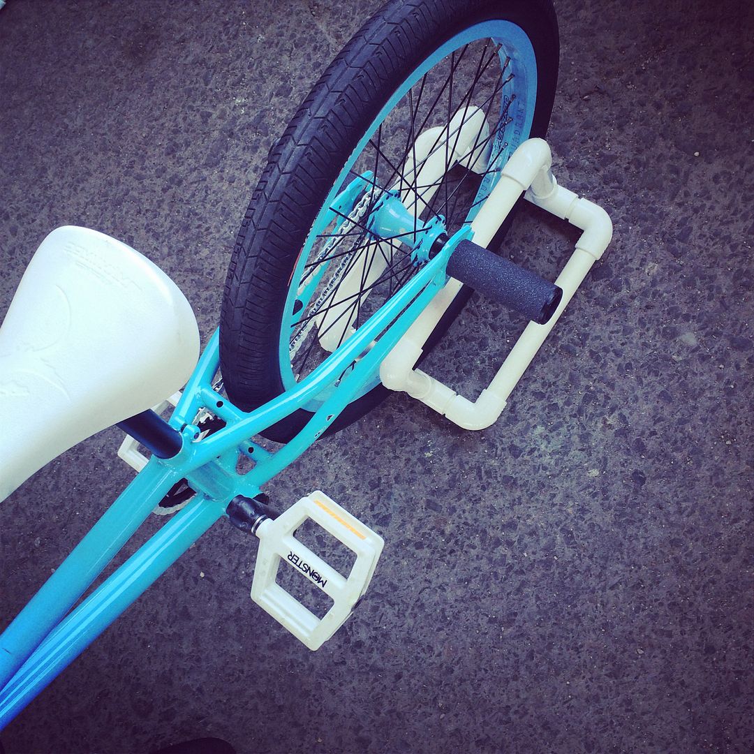 bmx bike stand pvc